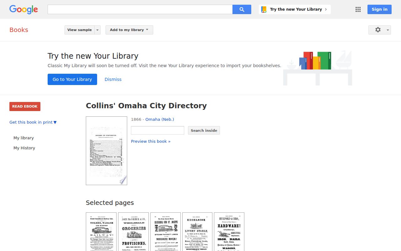 Omaha city directory digitized Collins directory source