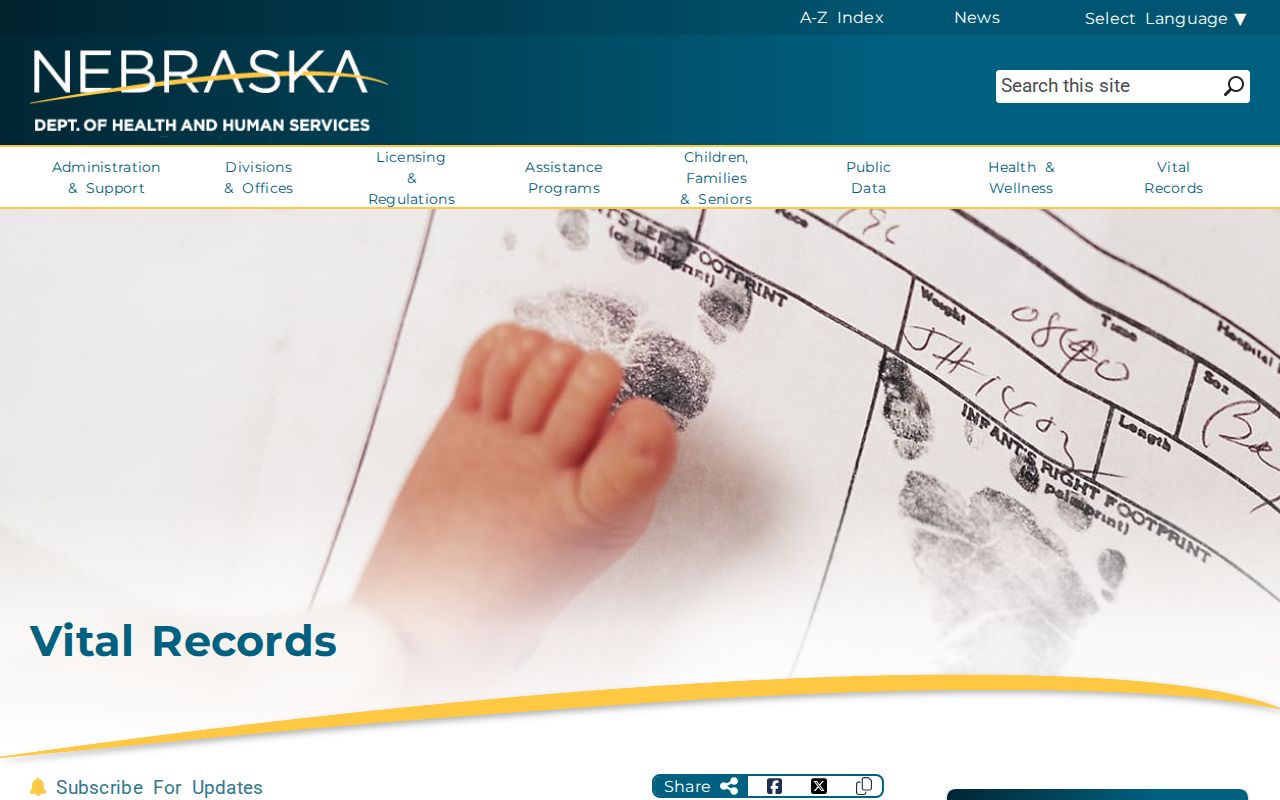 Omaha residents directory Nebraska vital records access information