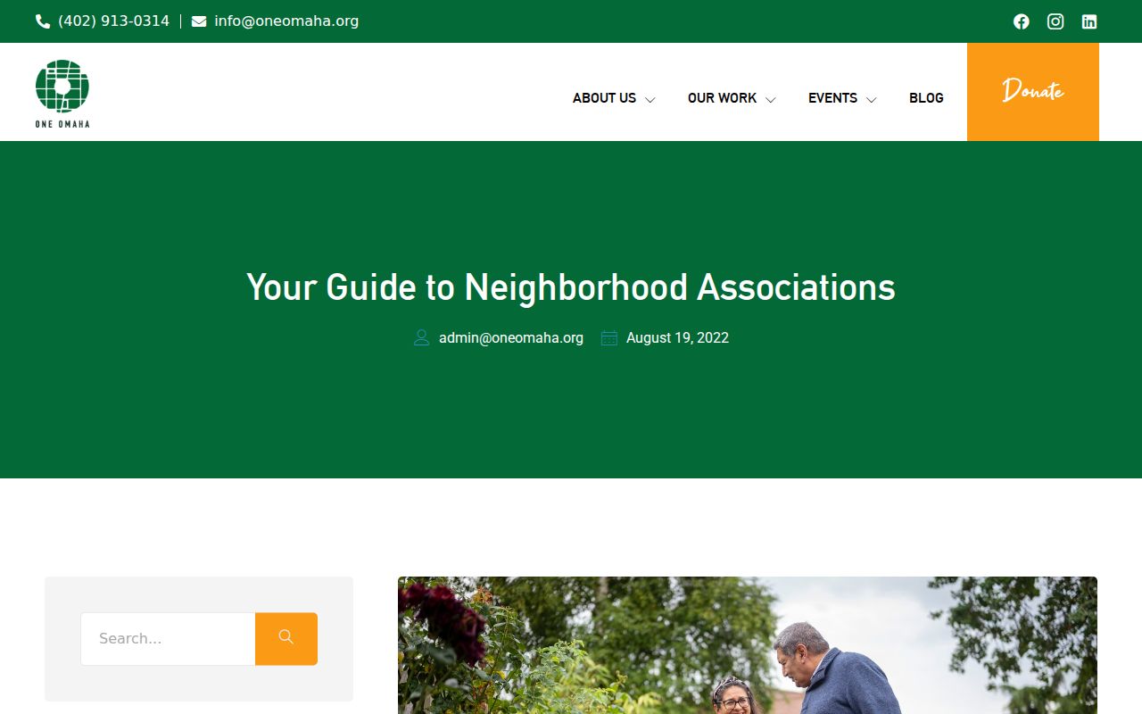 Omaha neighbors information from a neighborhood association resource